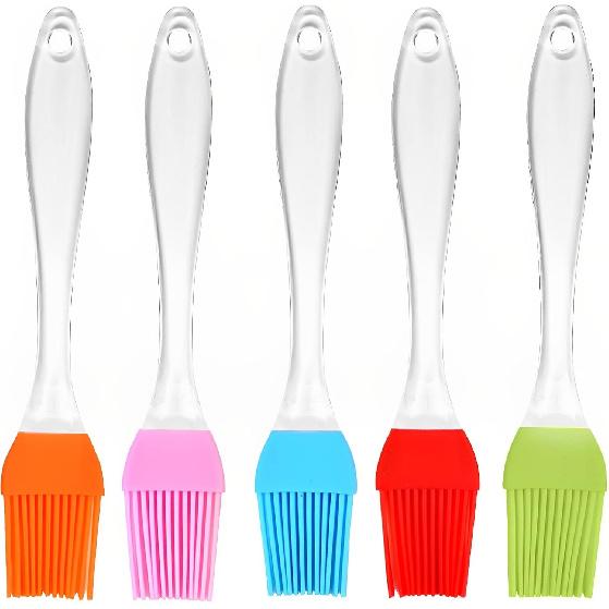 Silicone Pastry Brush 5 Pack Basting Brush Heat Resistant Kitchen Food Brushes for Cooking Basting BBQ Baking