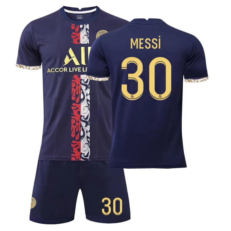 22-23 New Paris Home No. 30 7 Mbappe 10 Neymar Jersey Set Football Quick Dry