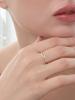Lucore Silver 925 Double-Row Wave Open Silver Ring