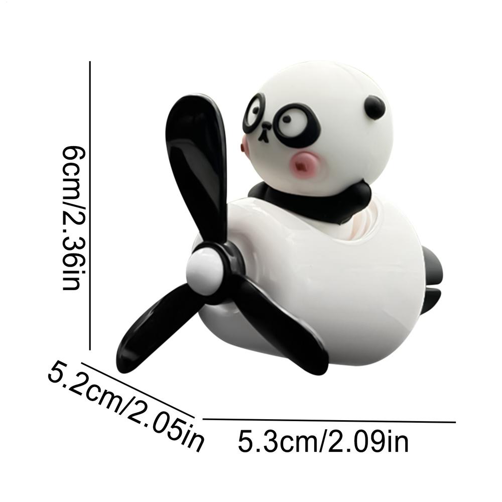Car Air Freshener Cartoon Panda Pilot Car Air Fresheners Aromatherapy Fragrance Perfume for Outlet Decoration Vehicle Interior
