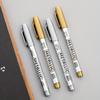DIY Metal Waterproof Permanent Paint Marker Pens Manga Drawing Markers School Office Gold and Silver Pens
