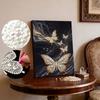 DIY Diamond Art Pearl Painting Kit for Adults, Dancing Butterflies Shaped Pearl Art Painting Wall for Home Office Decor Handmade Gift