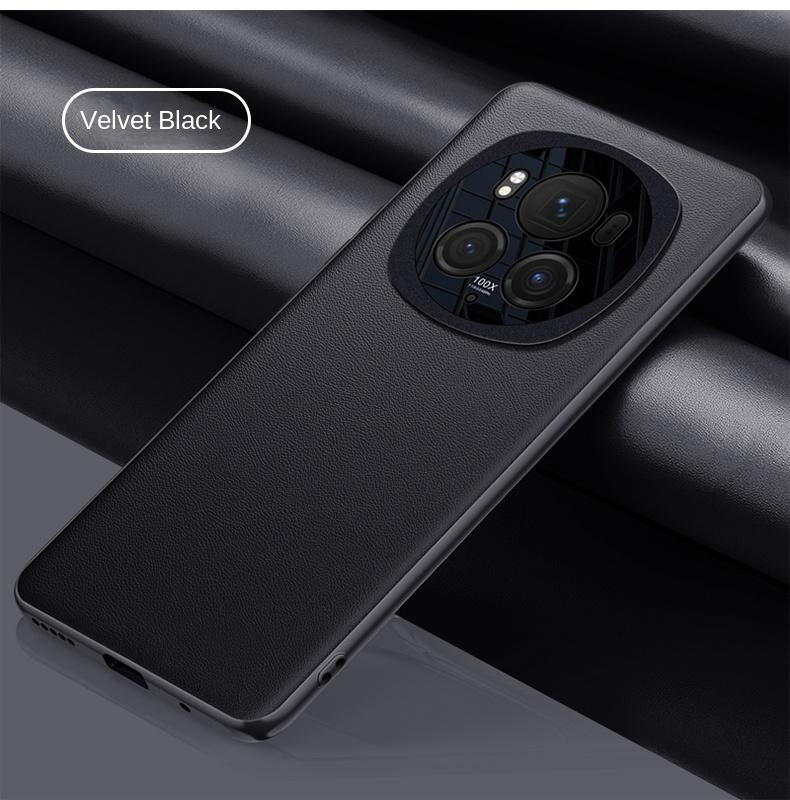 

For Honor Magic 6 6 Pro 6 Leather Camera Ring Lens Integrated Air Cushion Anti-Drop Anti-Fingerprint Phone Case For Magic 6