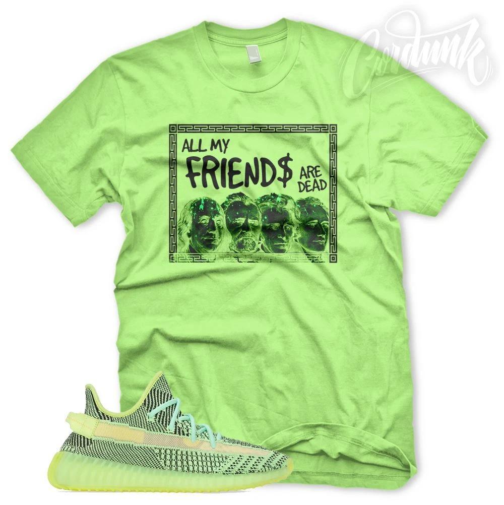 Футболка  DEAD PRESIDENTS  для Adidas YZ Boost 350 YeezReel Светоотражающая Glow 2XL