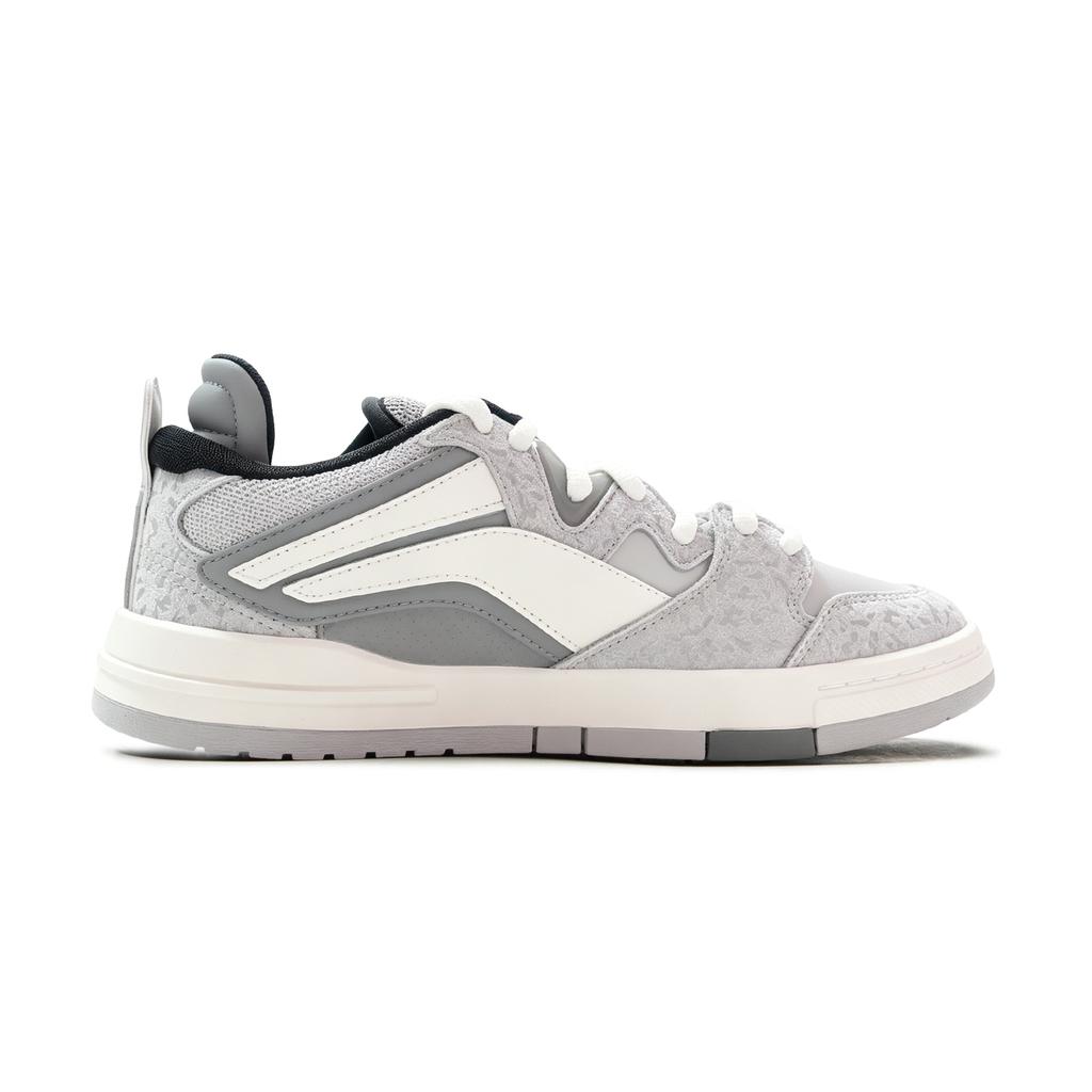 Li Ning We I Pro Minimalist Trendy Versatile Wear Resistant Breathable Low Top Skate Shoes Men Sneakers Gray White AGCW381-3