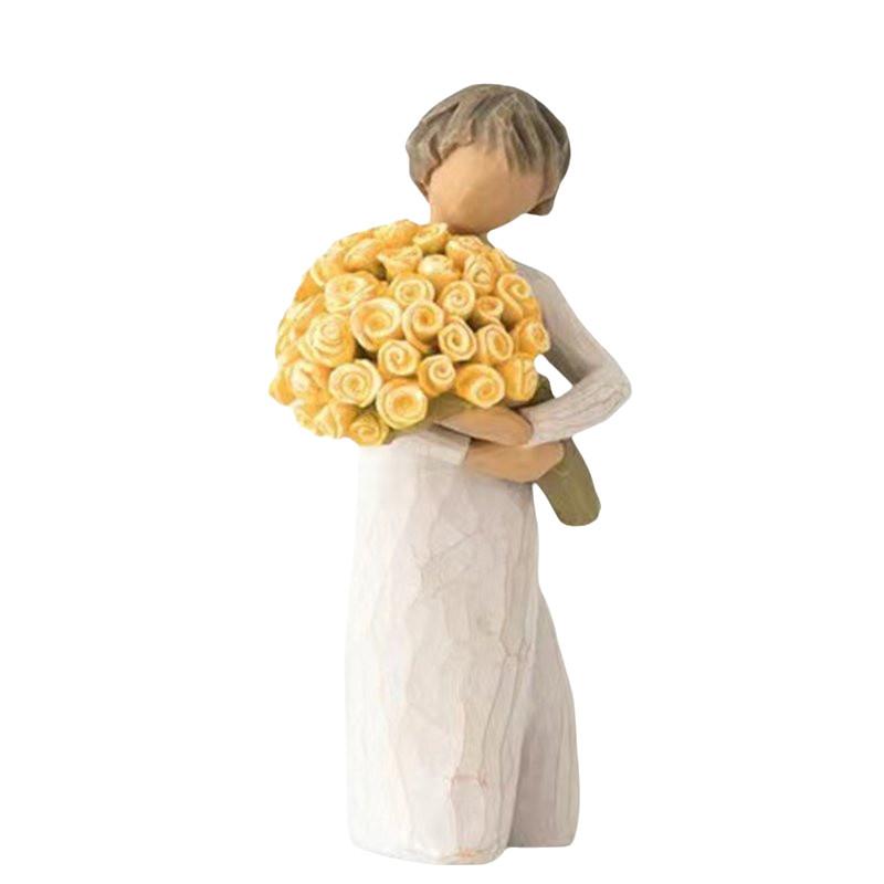 Romantic Family Themed Resin Craft Figurine For Home Decor Ideal For Valentine's Day Gift