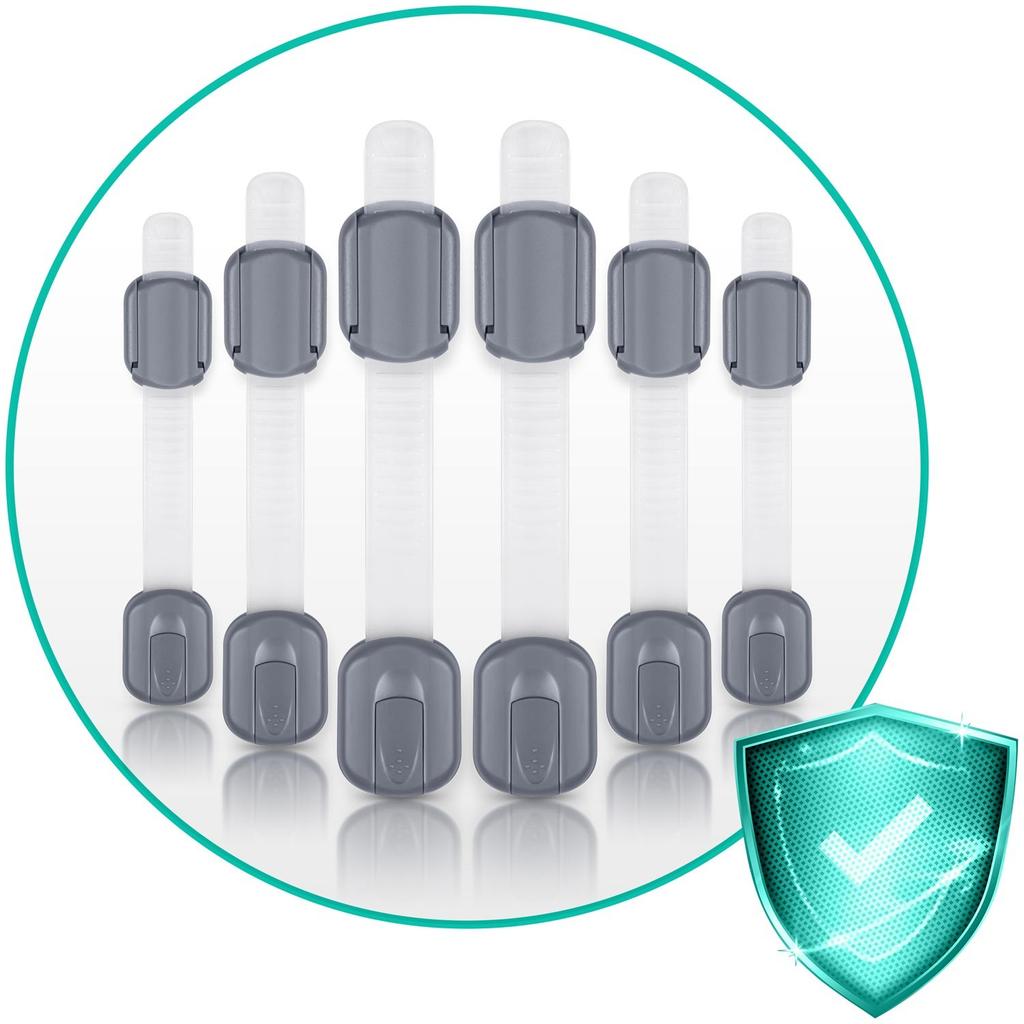Ricokids 798101 Cabinet Opening Protection 6 Pcs Gray