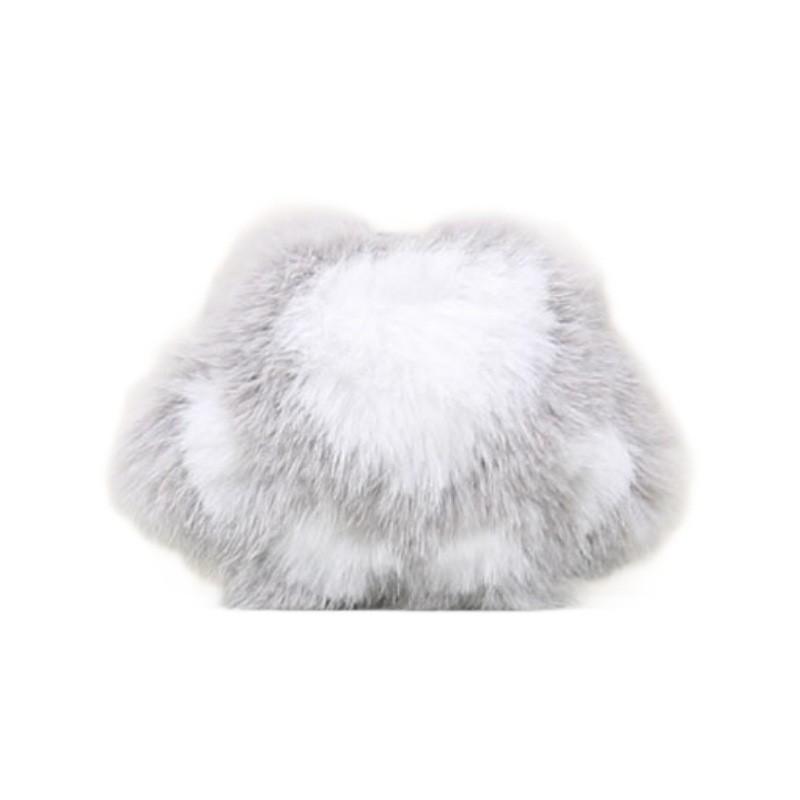 Cat Claw Plush Doll Keyring Soft Pp Cotton Cute Animal Accessory For Bags And Keys Gray Cat Paw