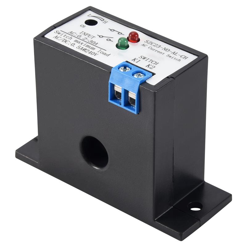 

AD23-Current Mutual Inductance Switch SZC23-NO-AL-CH Normally Open Current Detection Switch For AC Current Isolation Monitoring чорний