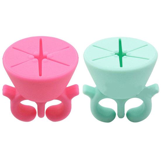 Vinyl Waste Collector Wearable Anti-Spill Easy Scrape Removal Silicone Craft Vinyl Weeding Scrap Collector Ring Weeding Accessory