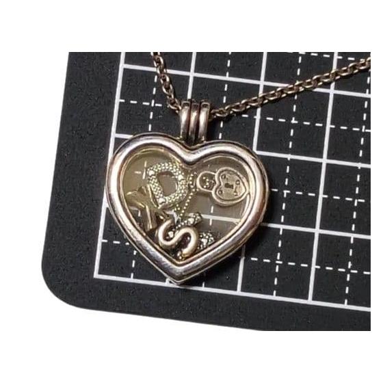 Used PANDORA floating locket pendant necklace 925
