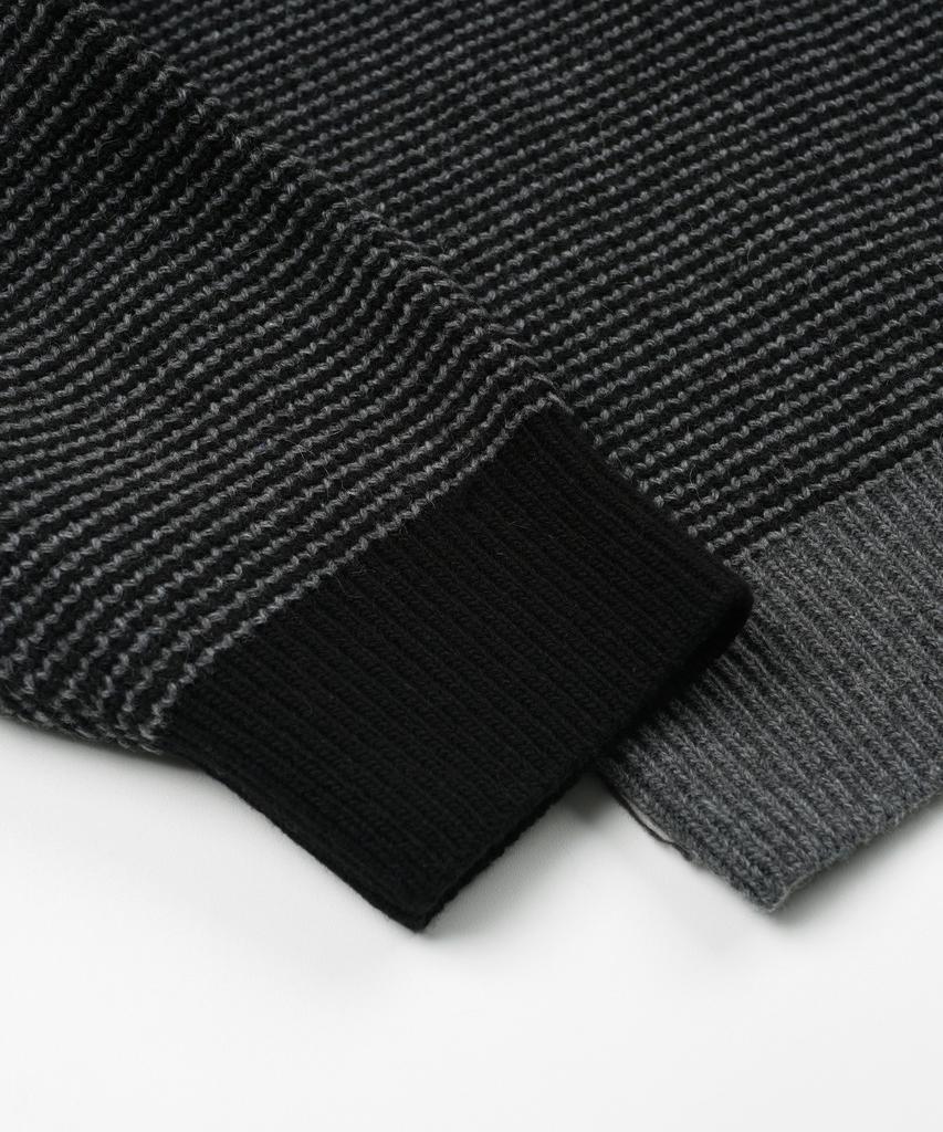 FRIZMWORKS Rollneck Ringer Knit _ Black