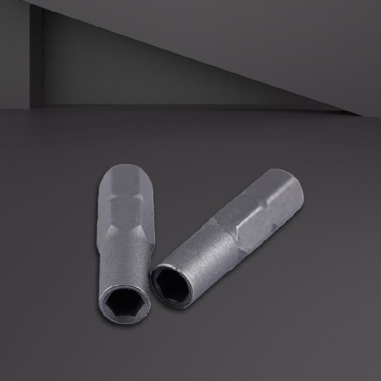 2Pcs 6.35mm 1/4" Insert Bit Adapter to 4mm Hex Shank Electric Screwdriver Tool Bit Socket Adapters Holder Converters