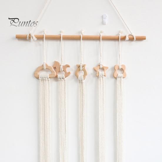 Hair Bow Holder Hand-Woven Hair Accessories Organizer Space-saving Easy To Hang Clouds Children Hairpin Storage Belt