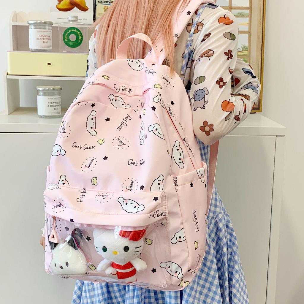 Schoolbag female small fresh large capacity backpack cute cartoon schoolbag junior high school girl high school student high value class backpack