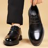 Fashion Business Leather Oxford Shoes 2025 New Men's Wedding Shoes Fashion Men's Breathable Flats Lace Up Leather All-match Casual Shoes