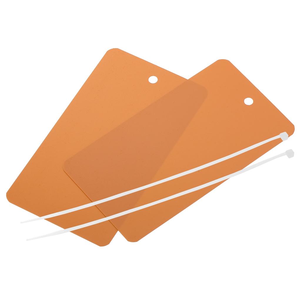 50pcs 3.2x5 Inch Waterproof Wires Plastic Shipping Tags for Product Identification Tags Valve Marking Outdoor Tagging