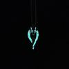 Colliers Punk Pendentif Loup du Nord Lumineux Bijoux de Fête Cadeau pour Femmes