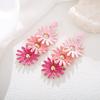 Bohemian Daisy Stud Earrings: Handmade Raffia Sunflower Style