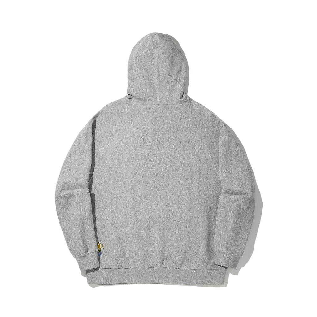 Li Ning Sam Taylor Artist Limited Edition Sports Casual Minimalist Solid Color Printed Hoodie Men Hoodies Light-Gray AWDV691-2