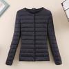 Winter New Down Jacket Women's Light and Thin Round Neck Slim V-neck Short Light Autumn Down Jacket