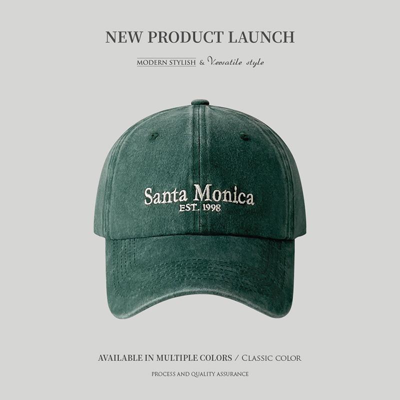 

Женская бейсболка с вышитыми буквами, повседневная мода, легкий полиэстер, ручная стирка, универсальная, вышитые буквы, бейсболка Adjustable темно-зеленого