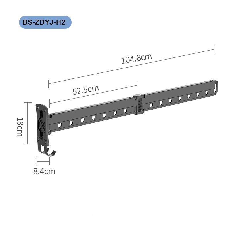 Сушилка для одежды, Сушилка для белья настенная, Настенная сушилка для одежды, Выдвижная складная экономия места для дома, общежития