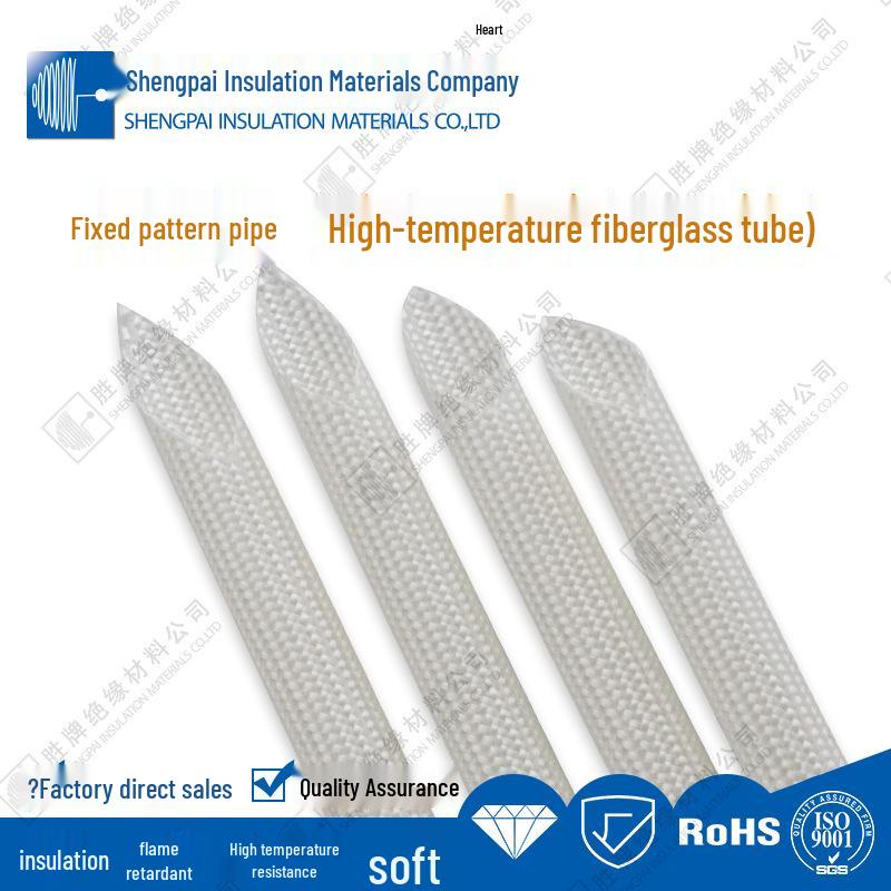 400° Flame Retardant Fiberglass Insulating Sleeve - High Temp Resistant, Glue-Free, Flexible Tube