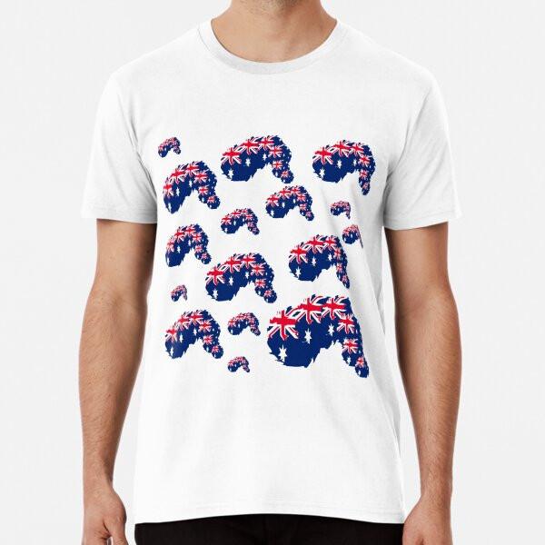 Flags of Australia (6) Premium T-Shirt S to 5XL Made in the AU/USA T-Shirt