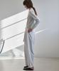 GRIDAJ Cotton Blend Belted Pants _ Light Gray