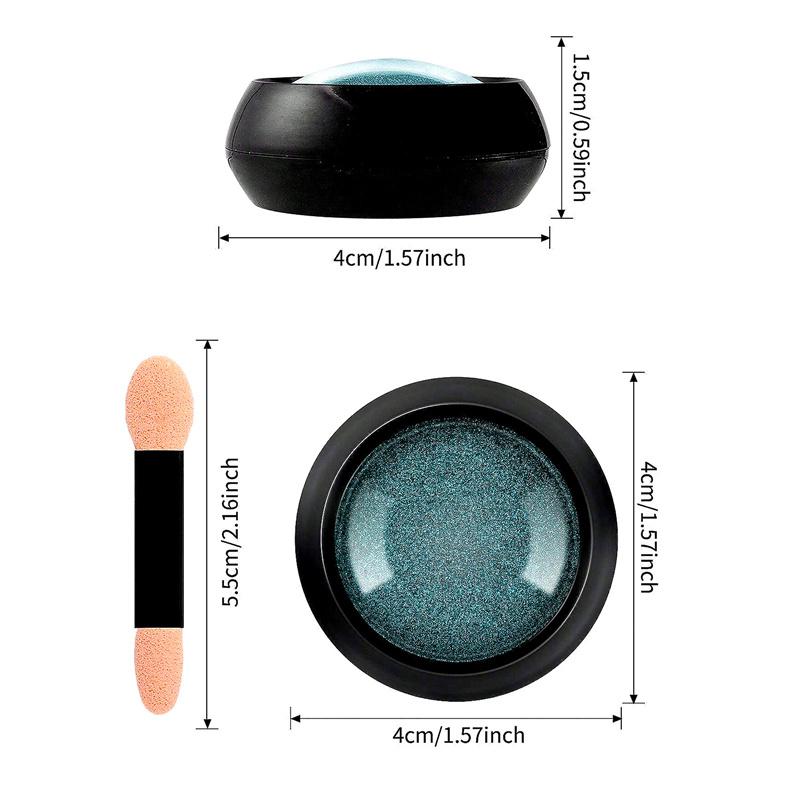 Titanium Spiegel Nagelpoeder - Hoogintensief Chroom Pigment voor Metallic Nail Art Inwrijven Manicure Design