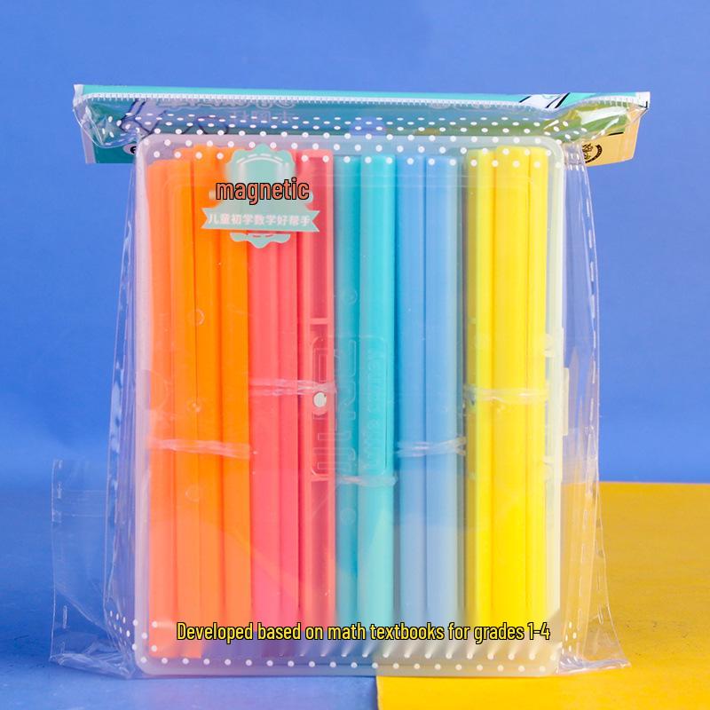 Colored Magnetic Counting Sticks - 10cm Math Learning Tools for Primary Students