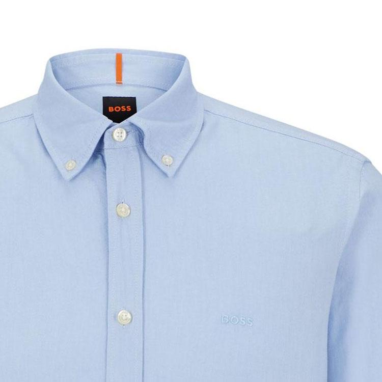 HUGO BOSS Embroidered Logo Long-sleeve Shirt 50489341-460