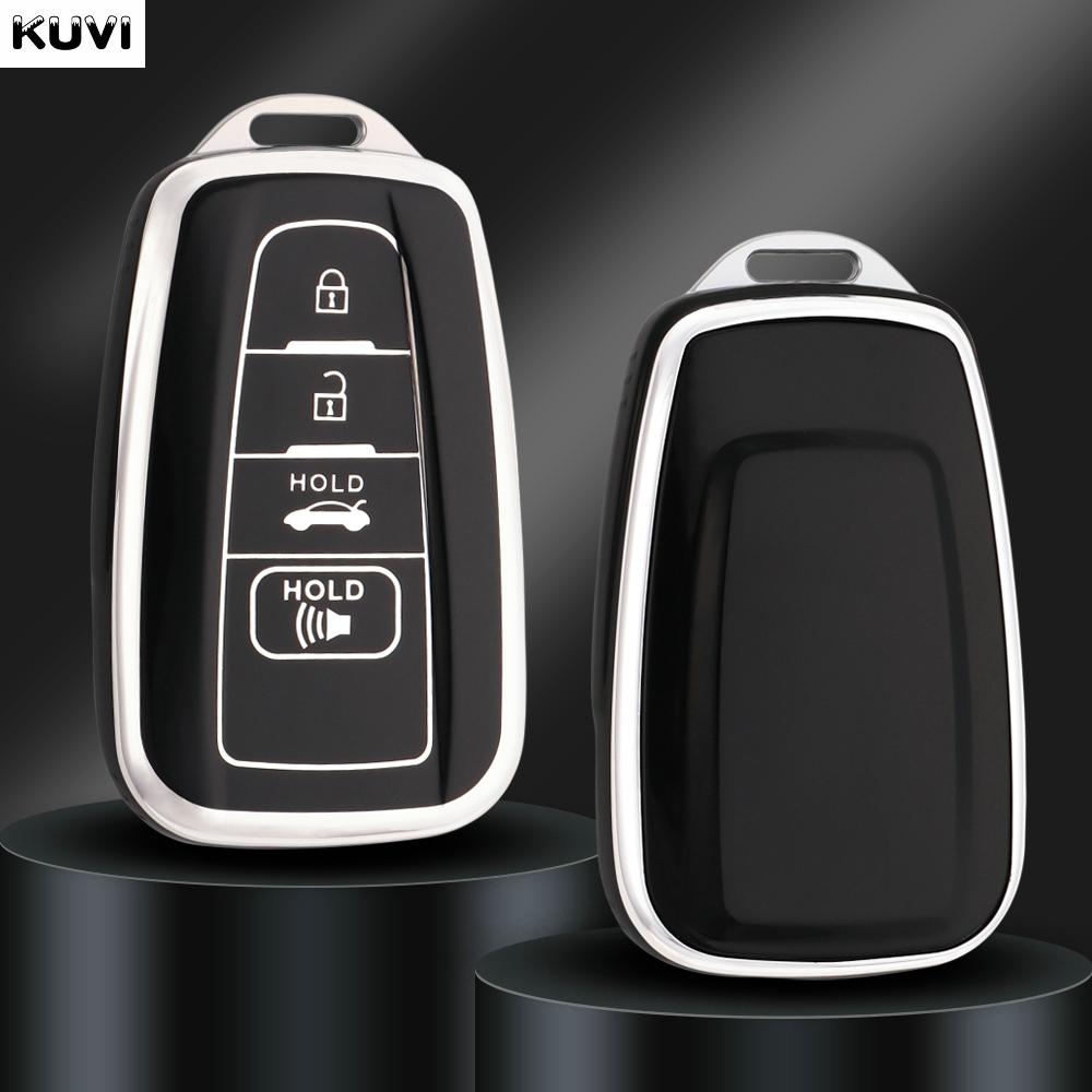 10Pcs 2 3 4 Buttons Tpu Key Case Cover Shell Fob For Toyota Prius Camry Corolla Chr C-Hr Rav4 Land Cruiser Prado Accessories