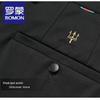 ROMON Men's Summer Slim Straight Business Casual Trousers