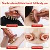 29-Tooth Solid Brass Meridian Brush Craftsmanship Wooden Handle Massager Brush Multipurpose Beauty & Body Shaping Massage Tool