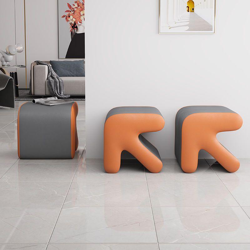 Light Luxury Stool Dual Use Multiple Colors Chairs Hallway Ottoman Living Room Furniture for Both Adults and Children