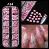Nail Art 12 Grids Colorful Flatback  Gems Diy Manicure Decor 3D Nail Diamond For Makeup, Nails, And Crafts