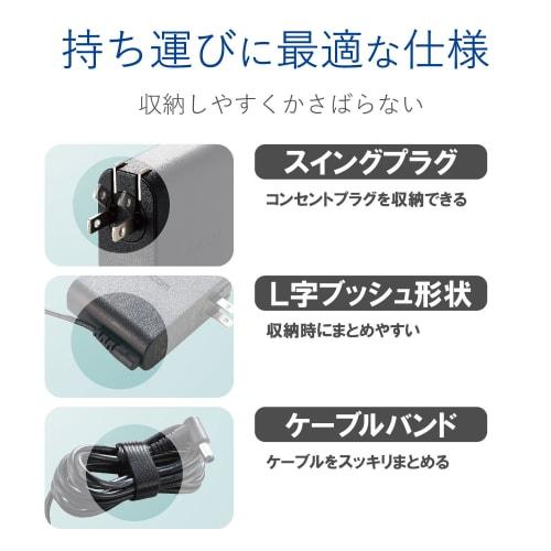 Elecom Notebook PC AC Adapter Round Connector 19V NEC ACDC-1965NEBK