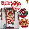 JOYFY Christmas Gingerbread Door Cover Window Banner Front Door Porch Sign Village Displays Christmas Holiday House Decoration