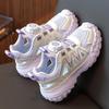 Girls' Breathable Mesh Sports Shoes - Summer 2026, Soft Sole, Hollow Design, Medium to Large Sizes