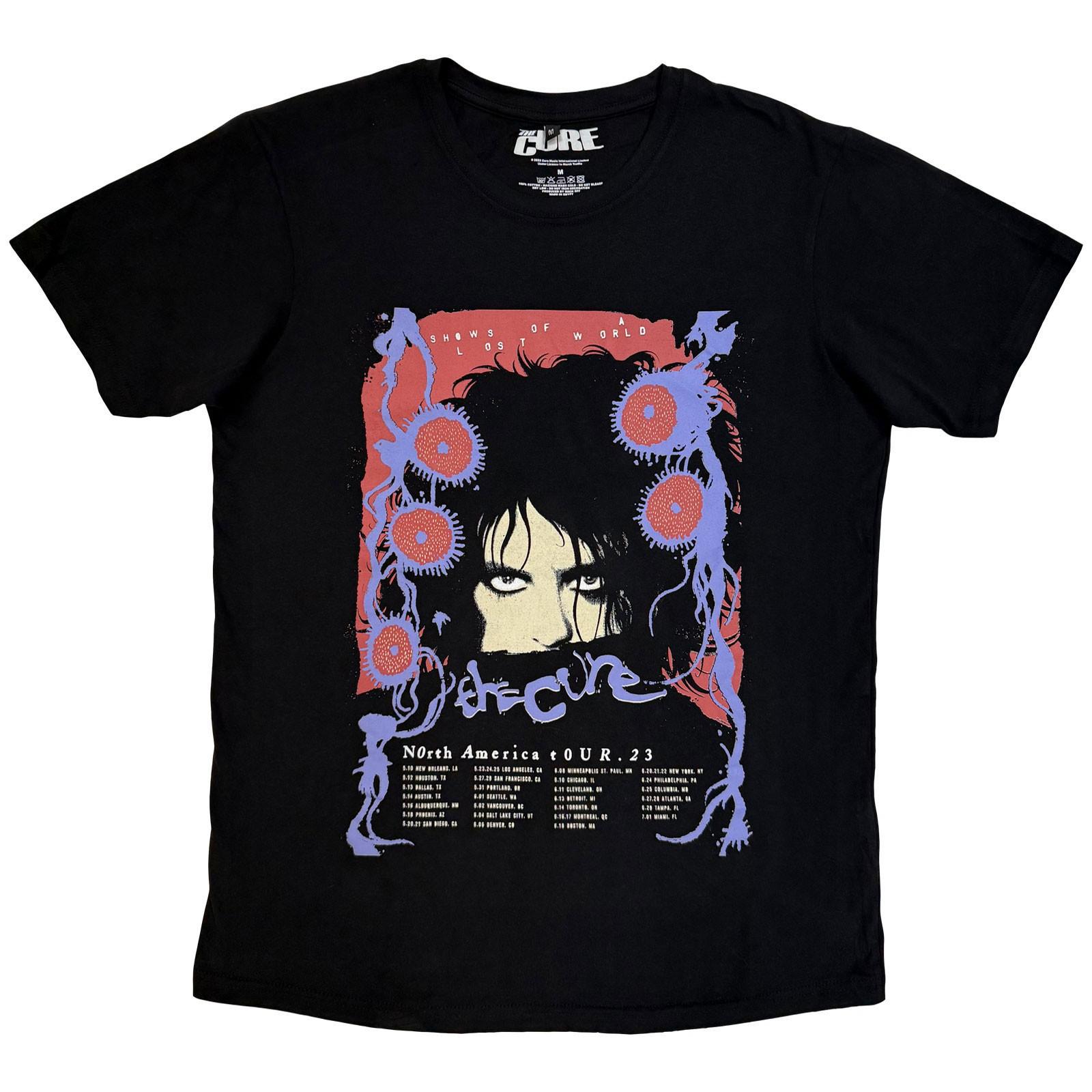 Men s Cure North American Tour  23 Poster Vintage T-shirt X-Large Black S