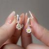 925 Silver Earrings Sunflower Temperament Exquisite Jewelry For Women Gift