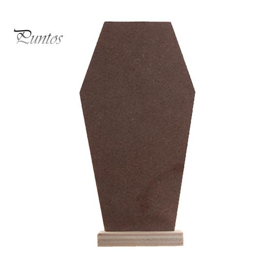 Halloween Mini Black Coffins Letter Board Ornament Display Message Board Multifunctional Menu Schedule Gothic Decor for Halloween Party Home