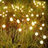 6/8 LED Solar Garden Light Swing Waterproof LED Firefly Lamp Flexible Wire for Outdoor Yard Patio Christmas New Year Decoration