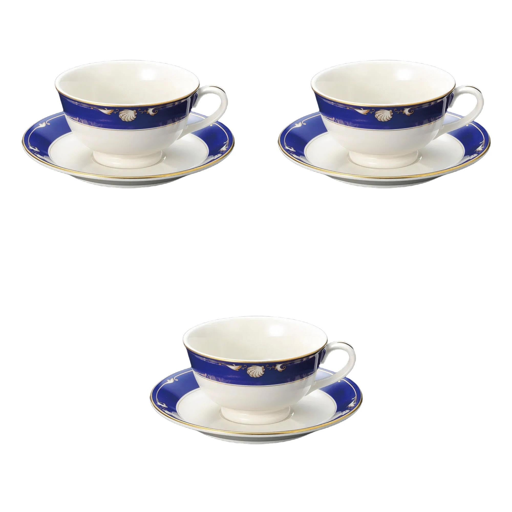 

Set of 3 NB Royal Shell Tea Cups and Saucers x Cups and Saucers by Setomonohonpo [10.2 5.8cm, 180cc]