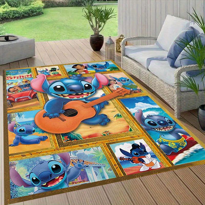 1pc Disney Cartoon Characters Pattern Carpet Area Rug Non-slip Carpet Hand Washable Floor Mat Suitable For Living Room Bedroom Home Decor Ro