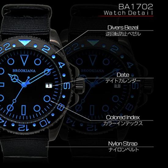 [Brookiana] Wristwatch BA1702-BKPK Black
