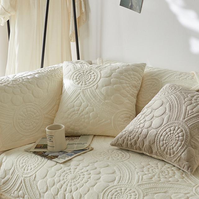 Хлопковая подушка для дивана Four Seasons универсальная нескользящая подушка мебель для гостиной чехол для дивана спинка полотенце защита мебели 45x45 pillowcase 1pc 2798₽