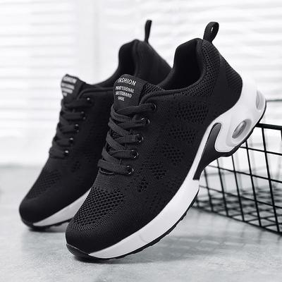 Women's Spring Air Cushioned Shoes, Lightweight and Thick Soled Running Shoes, Soft Soled Breathable Sports Shoes for Women